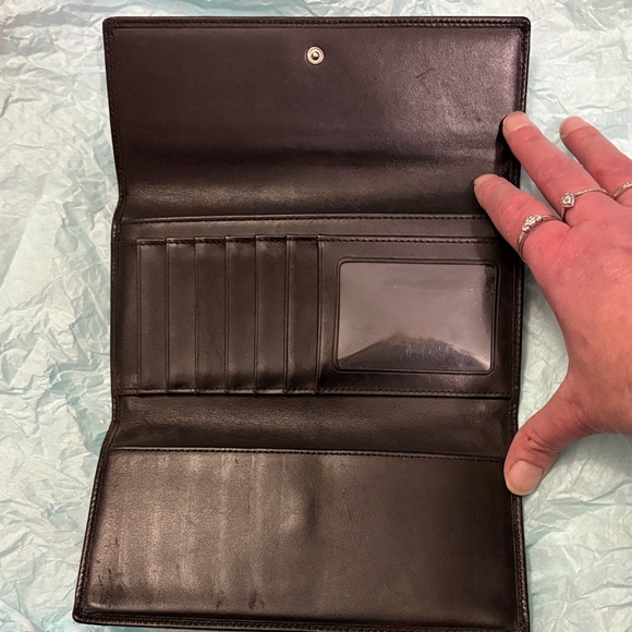 Coach Black Signature Clutch Wallet or planner can buy a chain with 10 - Picture 7 of 16